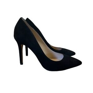 BOTKIER Marci Black Suede‎ Pumps Heels Stillettos Leather Shoe Size 10